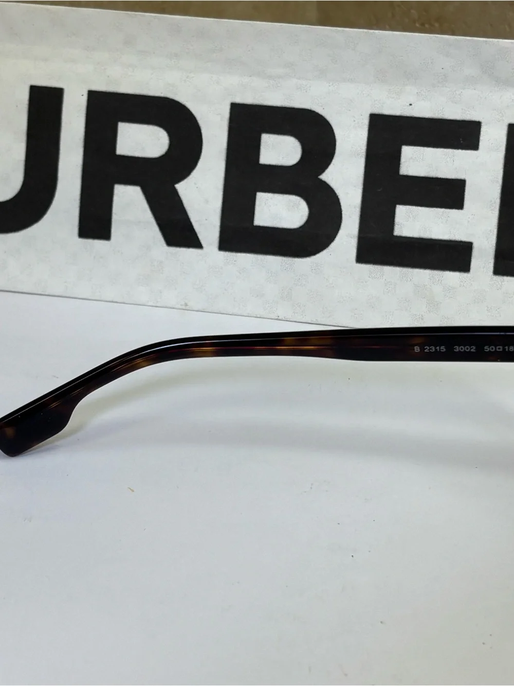New Burberry B2315 3002 Unisex Tortoiseshell Brown Optical Glasses